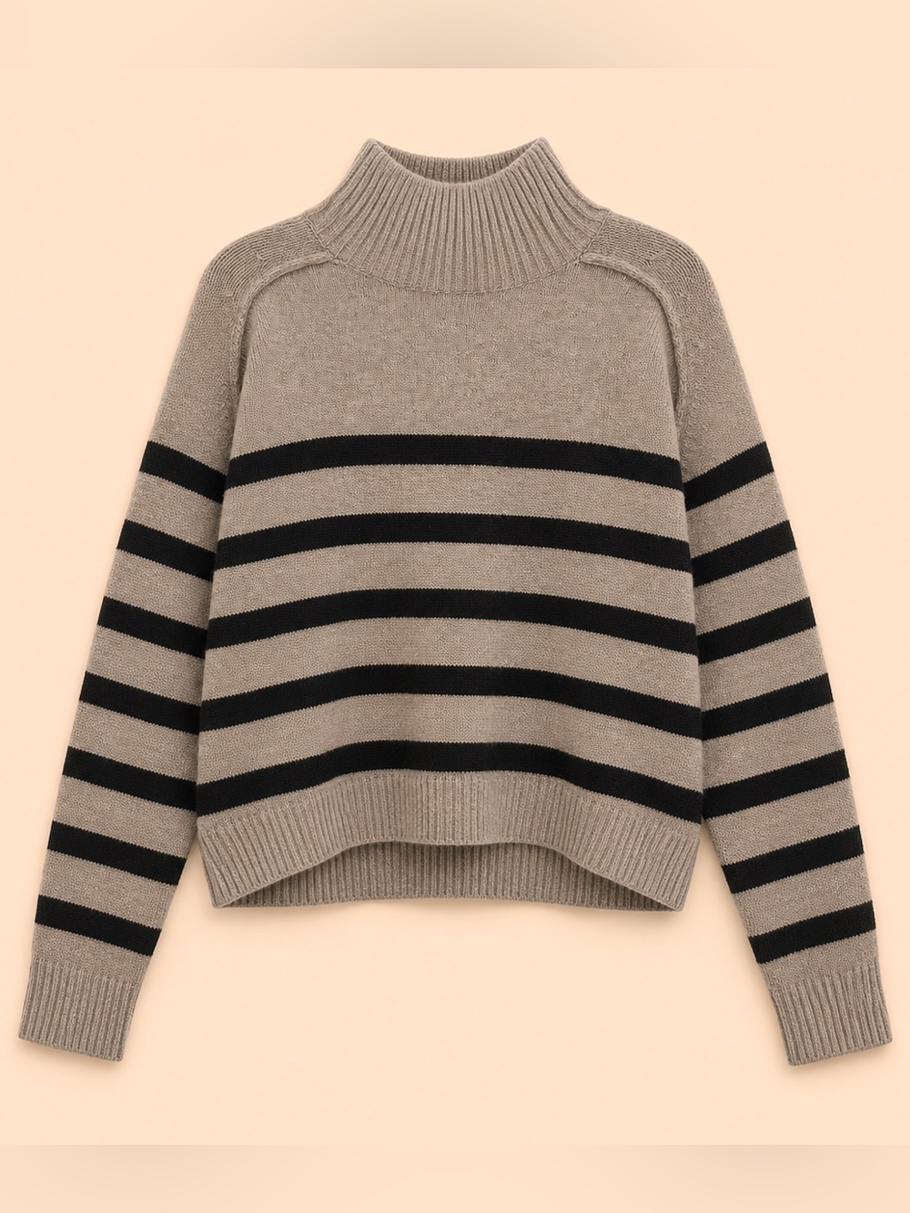 H&M WOOL BLEND MOCK NECK SWEATER